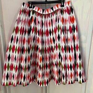 Pinup Couture Multicolor Diamond A-Line Skirt